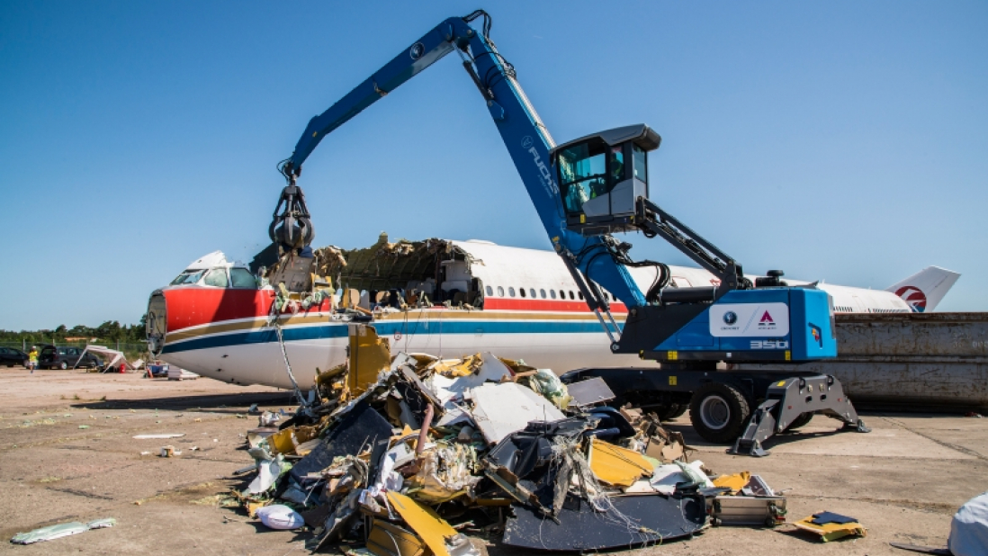 When the holiday plane comes to the end of its service life.... 